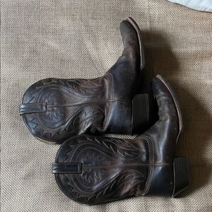 Men's Brown Leather Ariat Western Boots